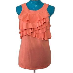 Maurices Sleeveless Ruffled Top Women Size M